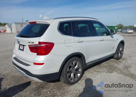 2015 BMW X3 xDrive28I z USA, uszkodzony, nr VIN 5UXWX9C59F0D56880